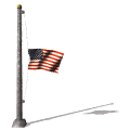 Half Mast USA Flag