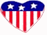American Flag Heart